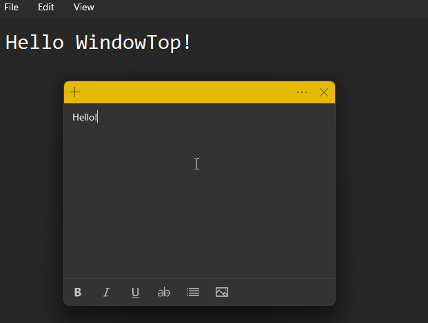 WindowTop 視窗置頂功能示範